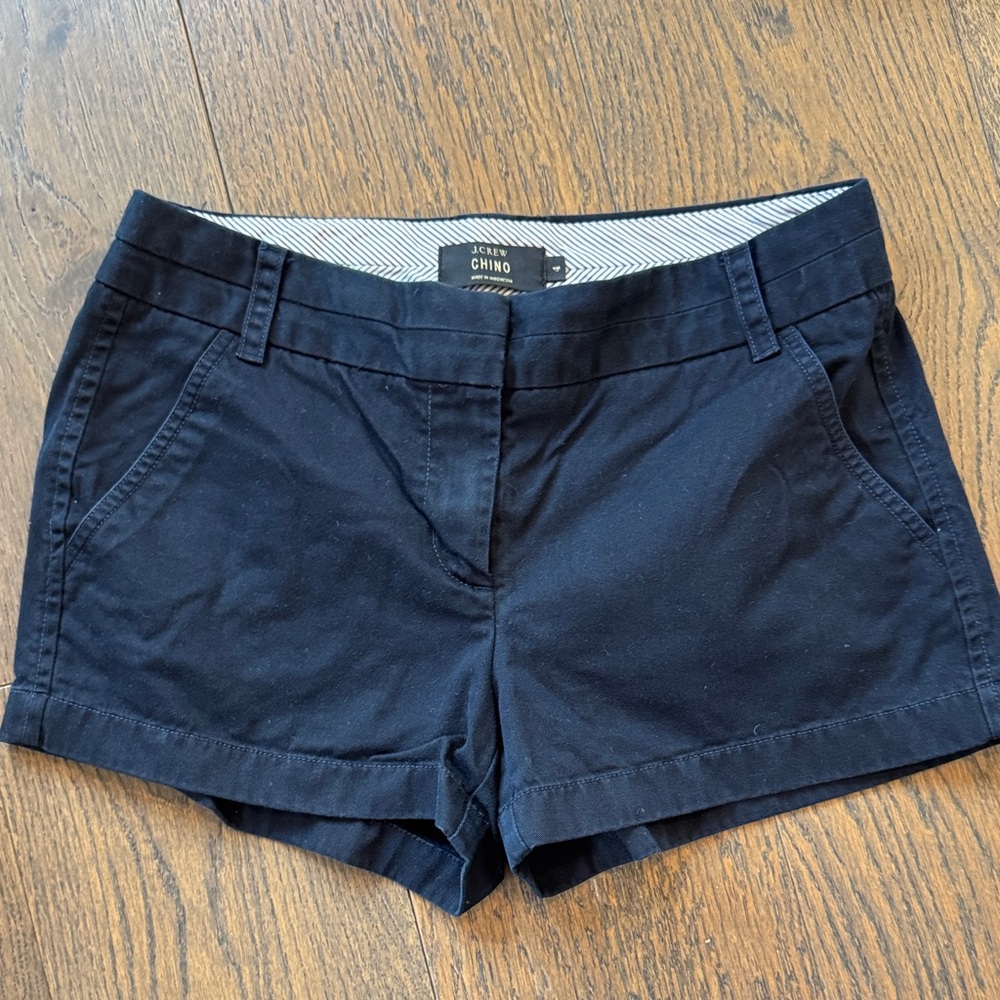 J. Crew Dark Blue Chino Shorts